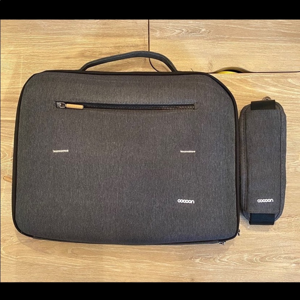 Gray Cocoon Messenger Bag